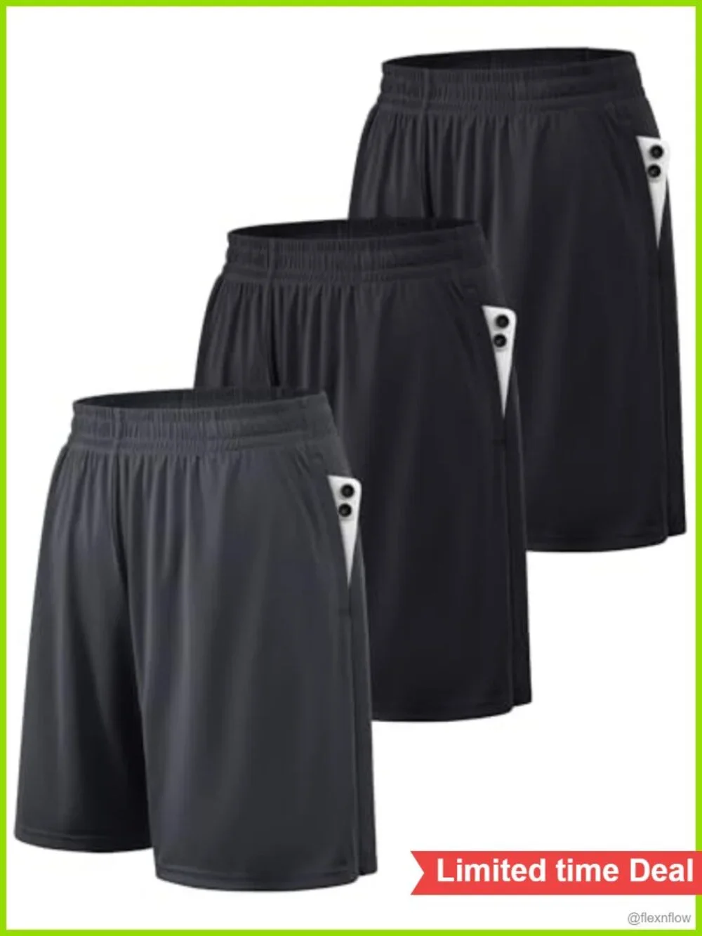 Men's Athletic Quick Dry Shorts with Pockets 10